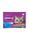 Whiskas Pouch Pure Delight Jöle İçerisinde Ton Balıklı ve Somonlu Yetişkin Konserve Kedi Maması 4 Adet 85 Gr
