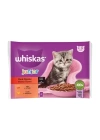 Whiskas Pouch Sos İçerisinde Sığır Etli ve Tavuklu Yavru Konserve Kedi Maması 4 Adet 85 Gr
