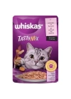 Whiskas Pouch Tasty Mix Sos İçerisinde Somonlu ve Havuçlu Yetişkin Konserve Kedi Maması 85 Gr