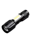 Wison Ws-5454 Taktik El Feneri Usb Şarj Edilebilir Kamp Feneri Cob Zumlanabilir Mini Taşınabilir El Feneri