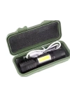 Wison Ws-5454 Taktik El Feneri Usb Şarj Edilebilir Kamp Feneri Cob Zumlanabilir Mini Taşınabilir El Feneri