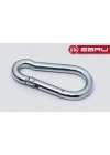 Yaylı Karabina, Çengel, Kanca 10mm - 25 Adet