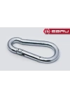 Yaylı Karabina, Çengel, Kanca 12mm - 10 Adet