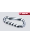 Yaylı Karabina, Çengel, Kanca 6mm - 50 Adet
