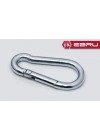 Yaylı Karabina, Çengel, Kanca 8mm - 25 Adet