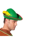 Yeşil Renk Robin Hood Şapkası Sarı Tüylü
