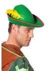 Yeşil Renk Robin Hood Şapkası Sarı Tüylü
