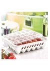 Yumurta Kapalı Saklama Kabı 24lü Beyaz