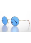 Yulak Cam John Lennon Tarzı Gold Çerçeveli Mavi Gözlük