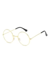 Yulak Cam John Lennon Tarzı Hippi İmaj Gold Çerçeveli Şeffaf Gözlük
