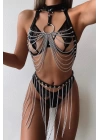 Zincirli Fantezi Deri Harness Kostüm 389