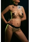 Zincirli Kemer, Zincirli Seksi Harness Takım - Brf413