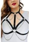 Zincirli Lastik Göğüs Harness - Brf818