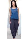 Bayan Yazlık Poly Şalvarlı Pijama 21519