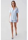 Freshness 324 Kadın 4lü Sabahlıklı Şorlu Pijama Takımı