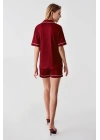 Freshness 324 Kadın 4lü Sabahlıklı Şorlu Pijama Takımı