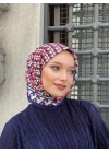 İpek Butik Geometrik Desenli Eşarp