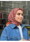 İpek Butik Geometrik Desenli Eşarp
