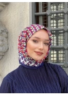 İpek Butik Geometrik Desenli Eşarp