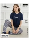 Mihra 40106 Kadın Kısa Kol Pijama Takımı