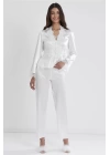 Pierre Cardin 6335 6lı Saten Gecelik Sabahlık Takım