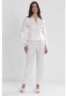 Pierre Cardin 6335 6lı Saten Gecelik Sabahlık Takım
