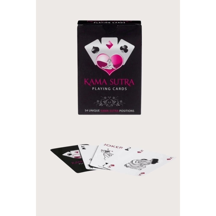 Beruflic Sexy Görselli Oyun Kartı Kama Sutra Siyah Kırbaç Set