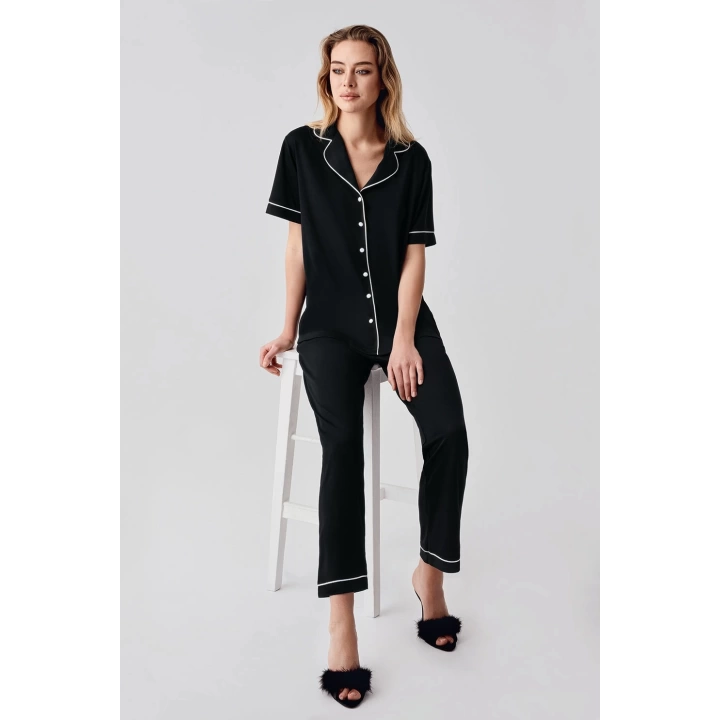 Freshness 324 Kadın 4lü Sabahlıklı Şorlu Pijama Takımı