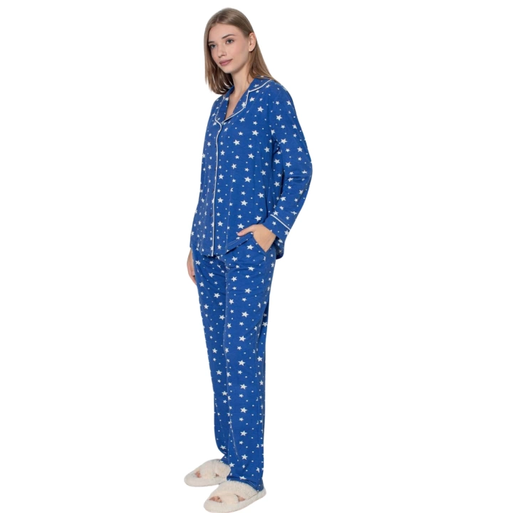 Limissi Desenli Pamuk Viskon Pijama Takımı