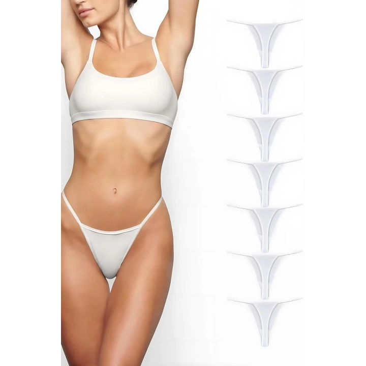 Süprem Penye Tanga Külot 7li Model Renklimodellerimiz 83021-7li