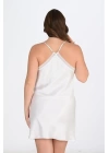 2li Beyaz-pembe Sabahlık Takımı Bigsize 6210