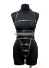 Ağı Bölgesi Açık Deri Fantezi Giyim, Deri Deri Body Harness - Brf790