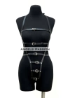 Ağı Bölgesi Açık Deri Fantezi Giyim, Deri Deri Body Harness - Brf790