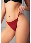 Arkası Kelebek Desenli Bordo Fantezi Tanga String