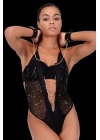 Baskılı Tül Ve Önü Zincirli Şık Babydoll  51190-1