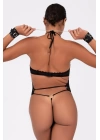 Baskılı Tül Ve Önü Zincirli Şık Babydoll  51190-1