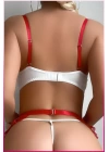 Beyaz Balenli Seksi Hizmetçi Kostüm