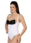 Beyaz Mı Emay 2076 Göğüsü Açık String Body Korse