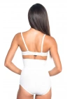 Beyaz Mı Emay 2079 Yüksek Bel Desenli Double Slip Korse