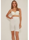 Beyaz Mı Emay 3005 Soft Uzun Paçalı Boxer Korse