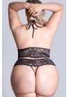 Büyük Beden Battal Dantelli Özel Bölgesi Açık Sexi Gecelik 51206