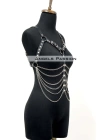 Büyük Beden Zincirli Göğüs Harness - Brf534_s2