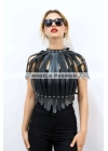 Crop Büstiyer Harness, Deri Göğüs Harness, Gömlek Üzeri Harness - Brf1257