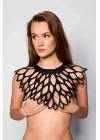 Damla Detaylı Şık Deri Harness Şal - Brf1407