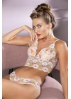 Dantel Li Kaplı Desteksiz  Bralet Slip Külot Takım (brf32031)