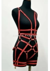 Deri Body Harness, Deri Dansçı Kostüm, Pole Dans Kostüm - Apft502