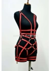 Deri Body Harness, Deri Dansçı Kostüm, Pole Dans Kostüm - Apft502