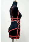 Deri Body Harness, Deri Dansçı Kostüm, Pole Dans Kostüm - Apft502