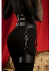 Deri Göğüs Ve Bacak Harness Takım, Club Giyim - Brf1261