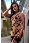 Deri Maske, Tasma, Bacak Bandı Ve Full Body Harness - Brf1339